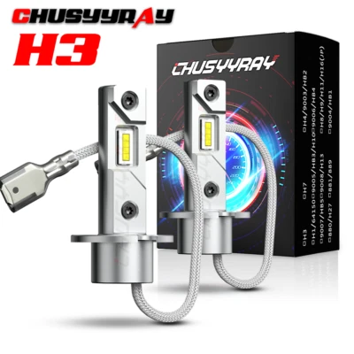 Kit de conversión de bombillas antiniebla LED H3 blanco 6000 k para Lexus LX470 1998-2007 2 piezas Foto 1 de 4