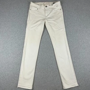 Mavi Gold Kerry Jeans Women's Size 30 Cream Denim Low Rise Skinny - Picture 1 of 13