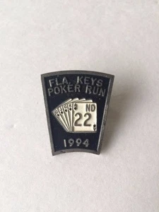 SPILLA FLA KEY WEST POKER RUN 1994 PETERSON HARLEY 22ND - Foto 1 di 3