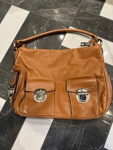Marc Jacobs Collection Blake Italy Multi Pocket Hobo Shoulder Bag Carmel Leather - Picture 1 of 6