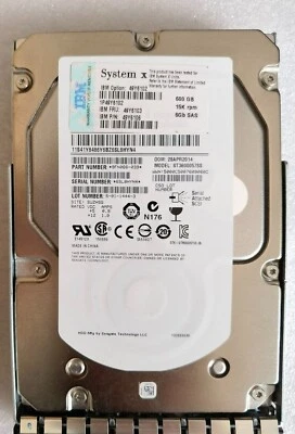 NEW Box IBM 49Y6104 49Y6102 600GB 15K SAS 3.5" M4 server hard drive - Image 1 of 4