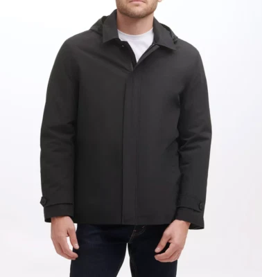 Городской дождевик с капюшоном Cole Haan V3303 черный мужской размер L - Изображение 1 из 4