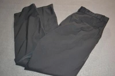 Pantalones de golf Nike 34063-a para hombre frente plano talla 34 X 32 ajuste estándar gris poliéster Foto 1 de 4