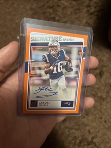 2020 Donruss Orange Signature Marks N.E. Pats WR Jakobi Meyers Auto Card #SM-JM 