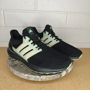 Adidas UltraBoost 5.0 GV8729 DNA Black Beam Green Athletic Shoes Mens Size 9.5 - Picture 1 of 12