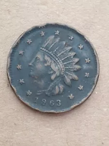 1863 CWT NOT ONE CENT - Picture 1 of 2