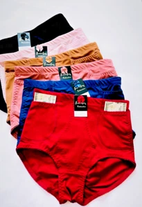 3/6 Pack High Waist Briefs Girdles Panties Tummy Control 2 pocket Travel Plus Sz - Picture 1 of 15