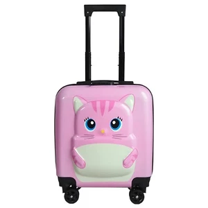 Katze 3D Kinder Trolley Kinderkoffer ABS Kindertrolley 45x35x25 cm - Bild 1 von 6