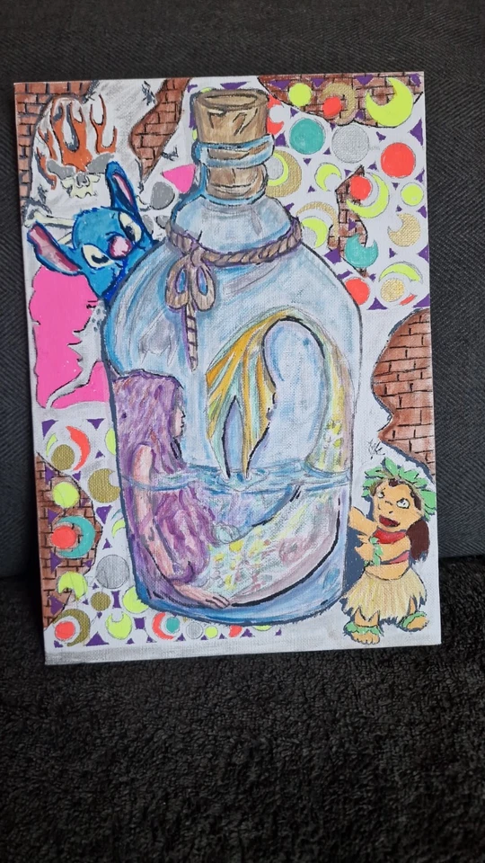 Pinturas originais Confined Differnce assinadas pelo artista - Imagem 1 de 1