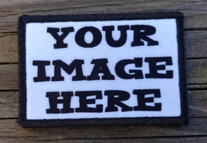 Make Your Own 2x3" Morale Patch Custom Design Personalized Create Hook & Loop - Picture 1 of 2