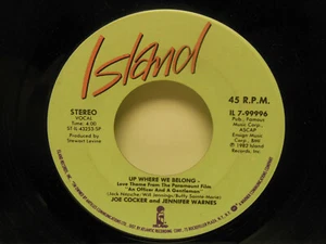 Joe Cocker & Jennifer Warnes: Up Where We Belong / Sweet Lil' Woman, 45 RPM, VG - Picture 1 of 2