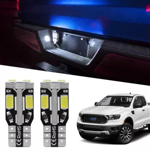 2pcs Xenon White 168 2825 LED License Plate Light Bulb for Ford Ranger 1991-2023 - Foto 1 di 13