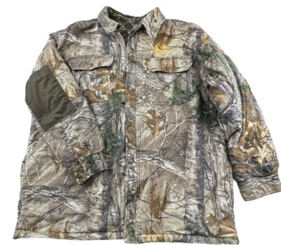 REALTREE Xtra Jacket Camo Full Zip Bomber Jacket Mens Size 2XL 50-52 Hunting - Image 1 of 4