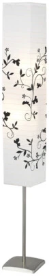 BRILLIANT AG Brilliant Nerva Standleuchte Stehlampe Reis Papier Floral Deko Leuchte weiß E14