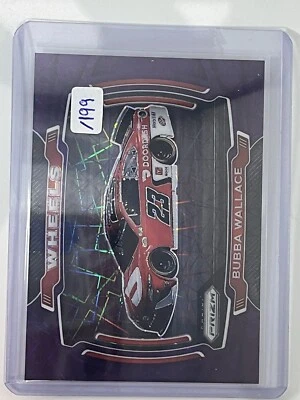 Purple Velocity Prizm /199 Bubba Wallace #64 2021 Panini Prizm Racing Wheels - Image 1 of 2
