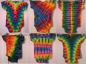 Nuevo Mono Tie Dye 6 meses Alstyle 100% algodón manga corta todas las estaciones todos los días - Imagen 1 de 11