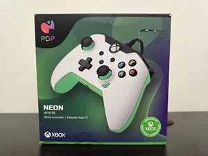 PDP Wired Gaming Controller for Xbox Series X|S/Xbox One - Neon White - Picture 1 of 6