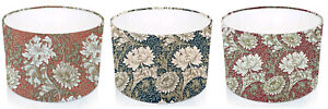 Handmade William Morris inspired chrysanthemum Drum  Lampshade table / ceiling