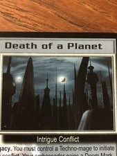 DEATH OF A PLANET BABYLON 5 CCG RARE CARD NEAR MINT NEVER PLAYED WITH CRUSADE