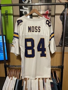 Randy Moss Vikings #84 Vintage Starter White Jersey NFL 46/SZ M  - Picture 1 of 6