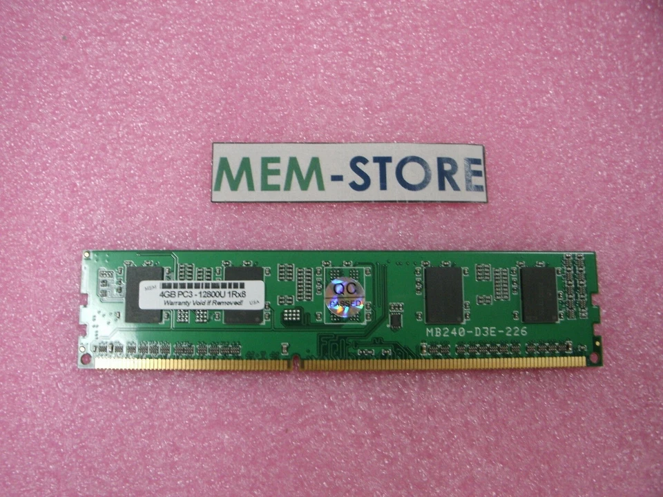 698650-154-MB 4GB DDR3 1600MHz UDIMM Memory for HP RP5 Retail System, Model 5810 - Image 1 of 1