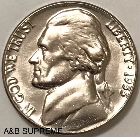 1955 Jefferson Nickel Gem Bu Uncirculated Cover