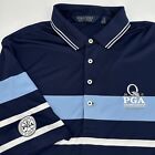 Polo Ralph Lauren Shirt Men?S Xl Golf Pga 2017 Quail Hollow Blue Stripe