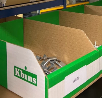 100mm High Cardboard Parts Boxes (K-Bins / K Bins / KBins)