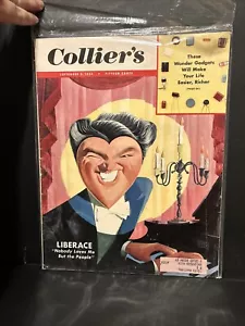 Collier's Magazine - Sept. 3, 1954 - Al Hirschfeld Liberace cover - Max Shulman - Picture 1 of 11