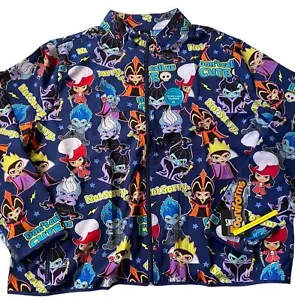 Disney Villains Cherokee Scrubs Tooniforms Disney Jacket TF320 VISN Size 4XL - Picture 1 of 5