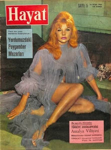 VERONIQUE VELVET COVER Turkish Mag. Natalie Wood 1963 32 Pages - Picture 1 of 1
