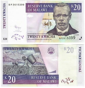 Malawi 20 Kwacha 2009 UNC - Picture 1 of 1
