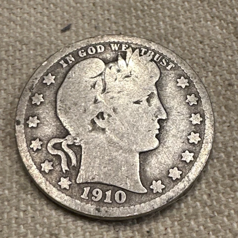 1910 D Barber Quarter Cover