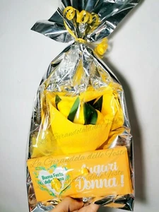 CIOCCOLATA + MIMOSA Buona Festa della Donna confezione regalo 8 marzo idea - Imagen 1 de 3