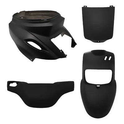 ONE CAMAMOTO KIT CARENE NERO OPACO SATINATO MBK BOOSTER SPIRIT YAMAHA BW'S BWS 50 1991 - 2003