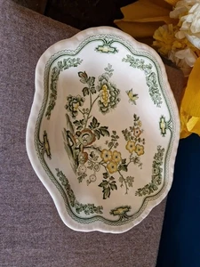 Masons of Ironstone Green Manchu Bowl In Good Condition No Chips - Picture 1 of 7