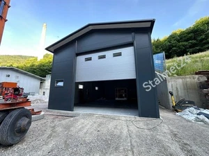 Blechgarage 8x14x6,4m Industriehalle Stahlhalle Werkstatt isolierte Fertighalle - Bild 1 von 10