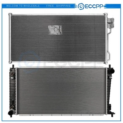 Aluminum Radiator & AC Condenser Cooling Kit For Ford Expedition Foto 1 de 4