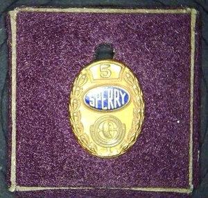 1.7 Gram 10K Gold - Vintage Sperry Gyroscope Co. - lapel pin - 5Yr Service Award - Picture 1 of 11
