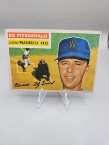 1956 Topps MLB Card Ed Fitzgerald #198 EX - Picture 1 of 2