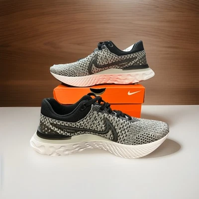NIB Nike React Infinity Run FK 3 Black Smoke Gray Shoe Men’s Sz 10.5 DH5392-006 - Image 1 of 4
