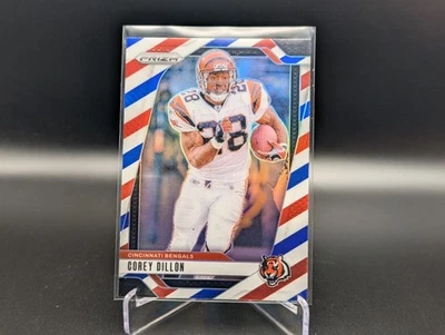 2024 Panini Prizm COREY DILLON #62 Red White & Blue Prizm Cincinnati Bengals - Image 1 of 2