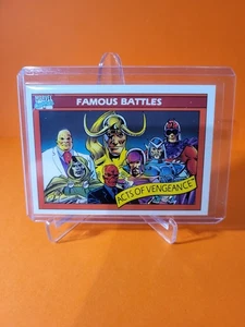 1990 Impel Marvel Universe #105 Acts Of Vengeance Famous Battles - Picture 1 of 3