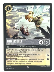 Disney Lorcana TCG The First Chapter - Tinker Bell 193/204 Super Rare - Picture 1 of 2
