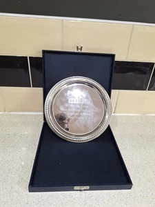 Horse Racing Jockey Trophy Plate In Box Huntingdon Racecourse - Picture 1 of 5