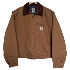 Carhartt Detroit Jacke Helme zu Hardhats Decke gefüttert Large J001 braun USA - Bild 1 von 12