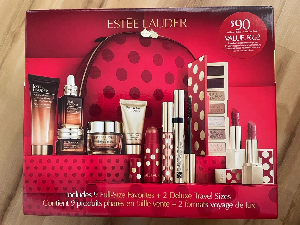 Block Buster Estee Lauder 2025, 9 favoritos de tamaño completo*2 tamaños de viaje (Glam) nuevo en caja Foto 1 de 1