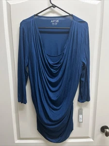 Apt. 9 Pullover Mujer Manga Larga Talla XL Azul Nuevo Con Etiquetas - Imagen 1 de 15