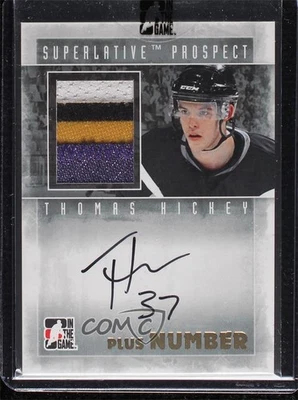 2012-13 ITG Superlative Volume 3 Gold 1/1 Thomas Hickey #PAP-TH Auto 0c6 - Image 1 of 3