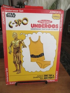 NEW Box Vintage Star Wars Underoos C-3PO Junior's SMALL Underwear Set - Picture 1 of 1